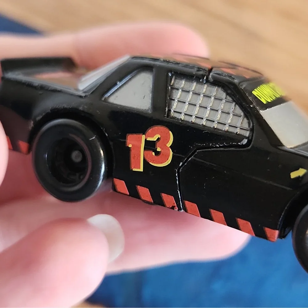 Vintage 1992 Matchbox Smash N Crash Diecast Car #13 Black Crash Dummy Retro Toy